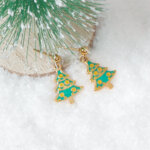 Stainless Steel Enamel Christmas Earrings Collection for Holiday Fun