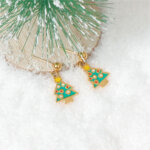 Stainless Steel Enamel Christmas Earrings Collection for Holiday Fun