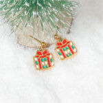 Stainless Steel Enamel Christmas Earrings Collection for Holiday Fun