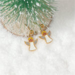 Stainless Steel Enamel Christmas Earrings Collection for Holiday Fun