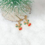 Stainless Steel Enamel Christmas Earrings Collection for Holiday Fun