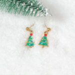 Stainless Steel Enamel Christmas Earrings Collection for Holiday Fun