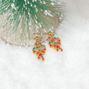 Stainless Steel Enamel Christmas Earrings Collection for Holiday Fun