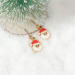 Stainless Steel Enamel Christmas Earrings Collection for Holiday Fun