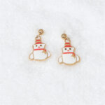 Stainless Steel Enamel Christmas Earrings Collection for Holiday Fun