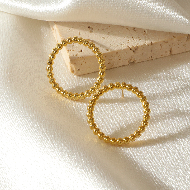 Elegant Collection of 18K Gold Plated Copper Hoop Earrings in Varied Textures