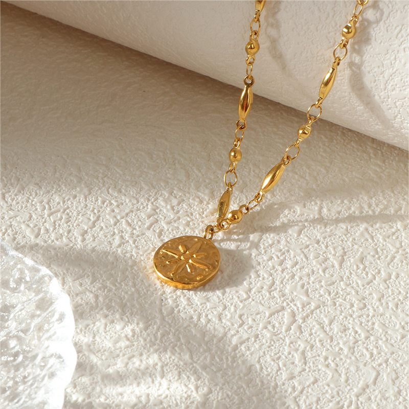 Unique Stainless Steel Vintage Gold Plated Necklace Collection