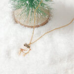 Charming Christmas Jewelry Necklace with Enamel Holiday Pendants