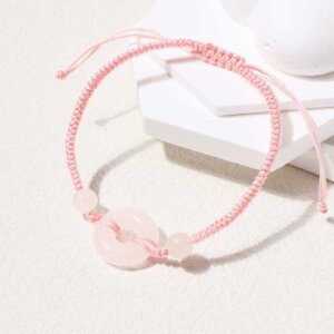 Minimalist Natural Stone Braided Cord Bracelet Collection