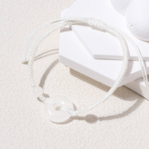 Minimalist Natural Stone Braided Cord Bracelet Collection