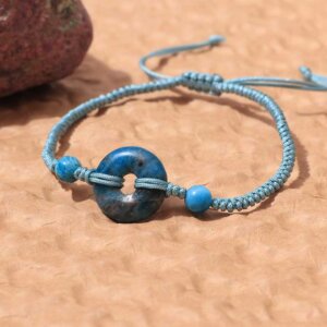 Minimalist Natural Stone Braided Cord Bracelet Collection