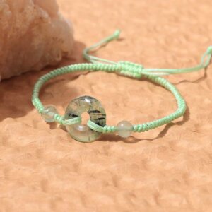 Minimalist Natural Stone Braided Cord Bracelet Collection