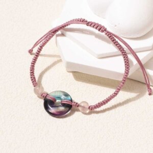 Minimalist Natural Stone Braided Cord Bracelet Collection