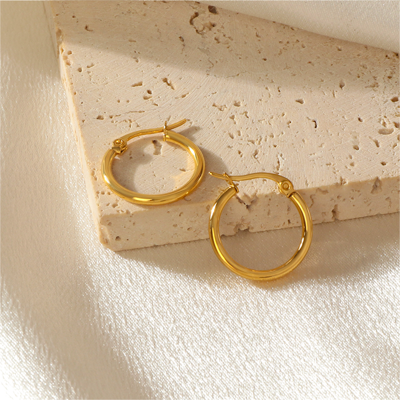 Classic and Modern Ladies Gold Hoop Earrings Collection