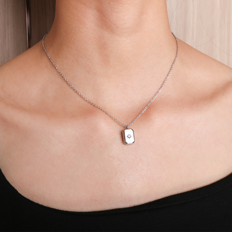 Modern Stainless Steel Pendant Necklaces for Fashion Enthusiasts