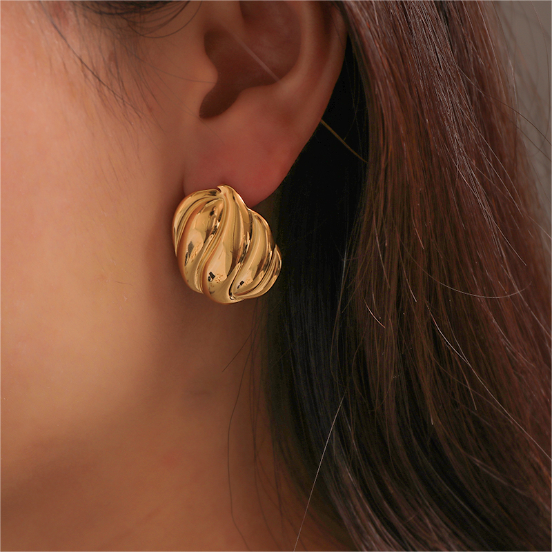 Minimalist 18k Gold Plated Stainless Steel Earrings Timeless Designs