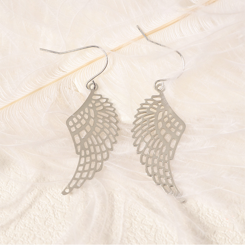 Bold and Stylish Wing Shaped Earrings in Gold and Silver