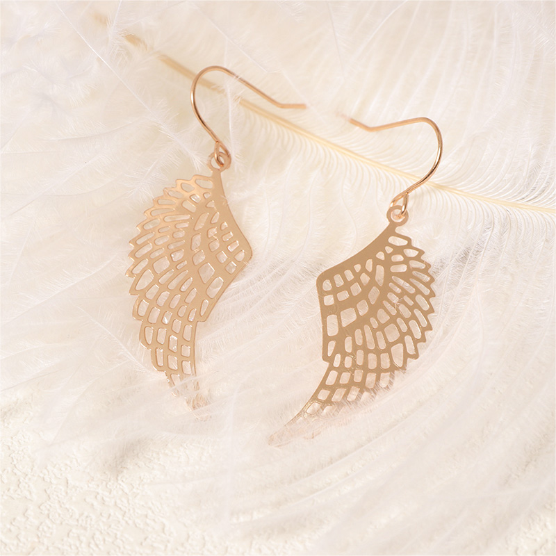 Bold and Stylish Wing Shaped Earrings in Gold and Silver