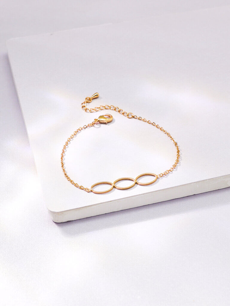 Minimalist Adjustable Infinity Bracelet with Meaningful Symbolism