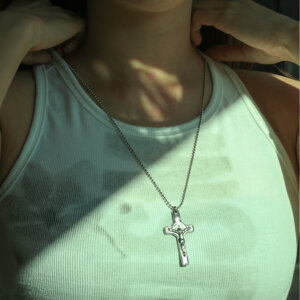 Modern and Classic Stainless Steel Cross Necklace Collection