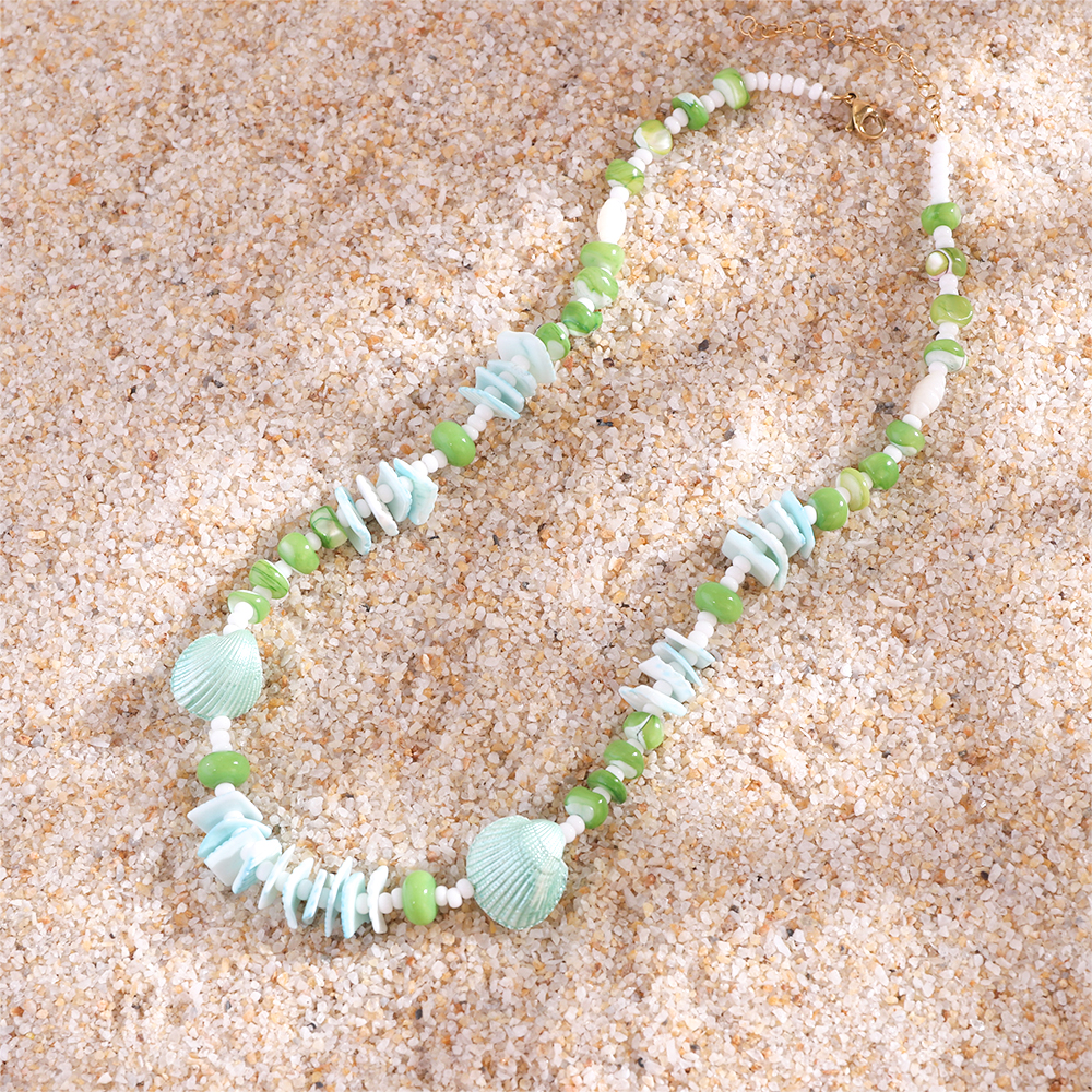 Boho Chic Rainbow Shell Necklace Collection for Summer Fashion