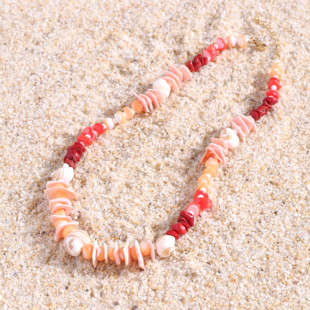 Boho Chic Rainbow Shell Necklace Collection for Summer Fashion