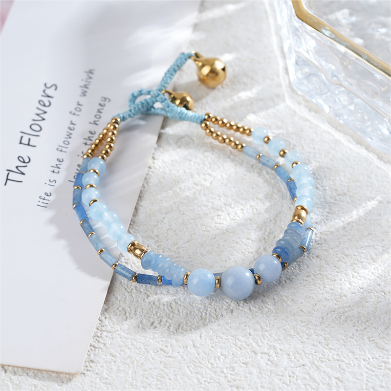Bohemian Double Layer Natural Stone Beaded Bracelet Collection