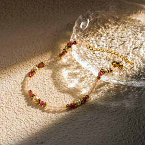 Boho Chic Colorful Bead Bracelet Collection With Pearl Accents