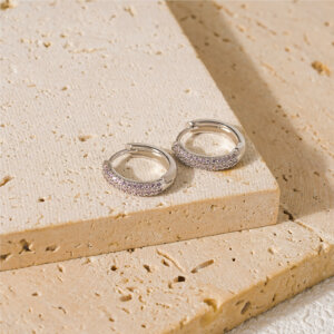 Statement Multicolor Cubic Zirconia Copper Hoop Earrings Collection