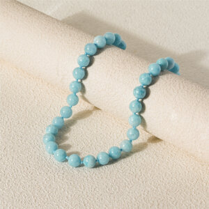 Timeless Beauty Natural Stone Beaded Necklace With Symbolic Meaning