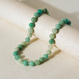 Timeless Beauty Natural Stone Beaded Necklace With Symbolic Meaning