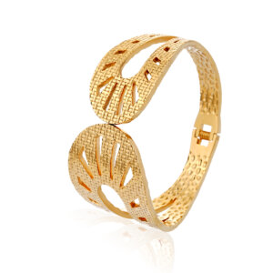Stylish Stainless Steel Cuff Bracelets In Gold And Silver