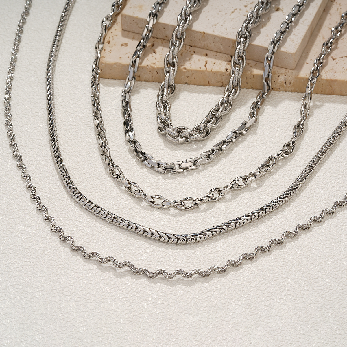 Justop Fashion Jewelry | Statement Unisex Stainless Steel Chain Necklace Collection Statement Unisex Stainless Steel Chain Necklace Collection