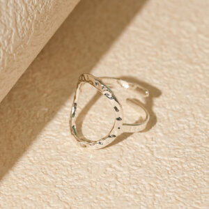 Justop Fashion Jewelry | Modern Geometric Stainless Steel Silver Plated Rings Collection Modern Geometric Stainless Steel Silver Plated Rings Collection