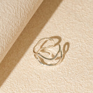 Justop Fashion Jewelry | Modern Geometric Stainless Steel Silver Plated Rings Collection Modern Geometric Stainless Steel Silver Plated Rings Collection