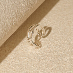 Justop Fashion Jewelry | Modern Geometric Stainless Steel Silver Plated Rings Collection Modern Geometric Stainless Steel Silver Plated Rings Collection