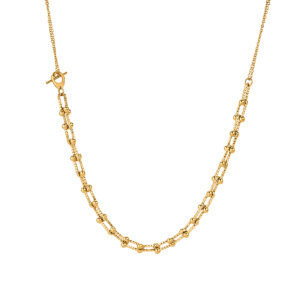 Justop Fashion Jewelry | Collier à chaînes mixtes : quand le contraste rencontre le design de bijoux moderne Justop Fashion Jewelry | Collier à chaînes mixtes : quand le contraste rencontre le design de bijoux moderne
