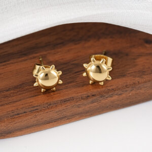 Minimalist Tiny Gold Stud Earrings Set Multi Design
