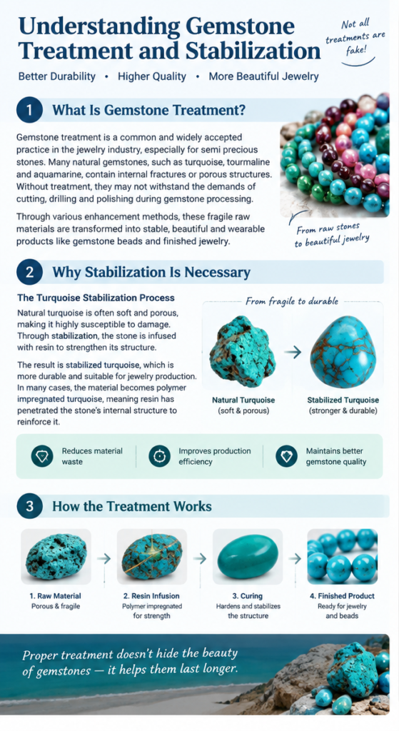 Justop Fashion Jewelry | Understanding Gemstone Treatment and Stabilization in Jewelry Gemstone Treatment