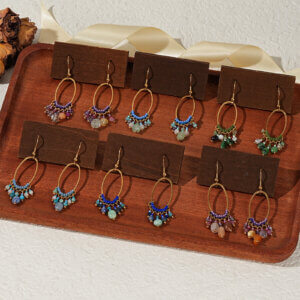 beaded dangle earrings