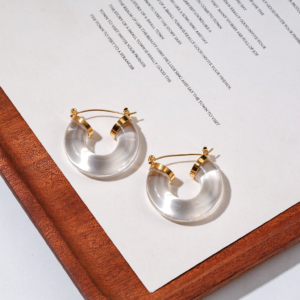Clear Resin Earrings