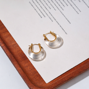 Clear Resin Earrings