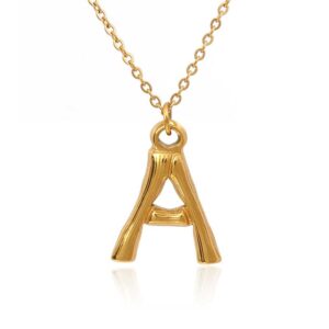 Justop Fashion Jewelry|Custom Gold Initial Necklace