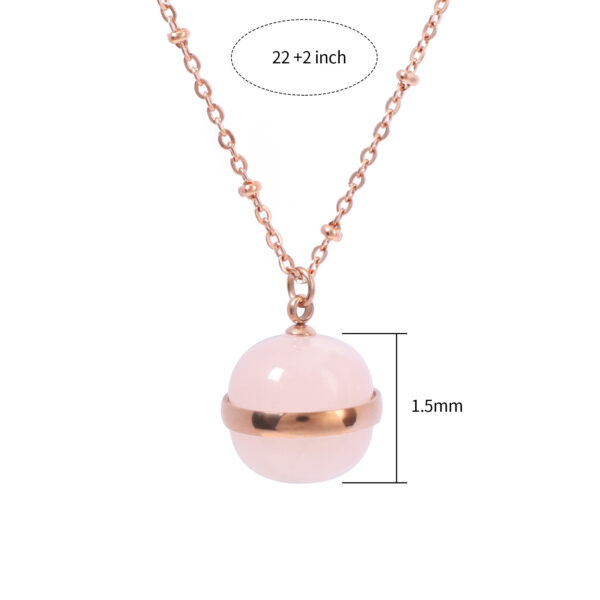 rose quartz necklace