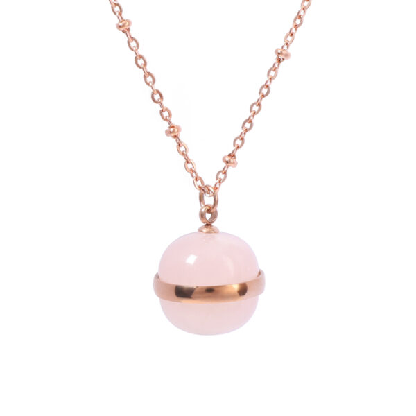 rose quartz necklace