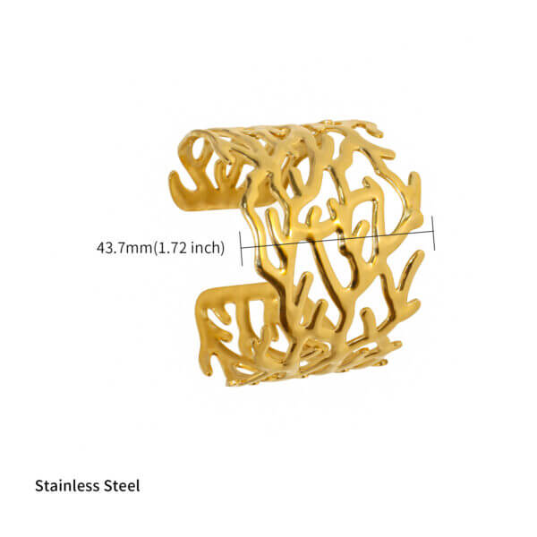 Exquisite Sea Fan Coral Cuff Ocean Inspired Design