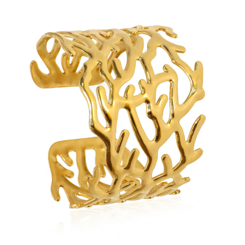 Exquisite Sea Fan Coral Cuff Ocean Inspired Design - Justop Fashion Jewelry