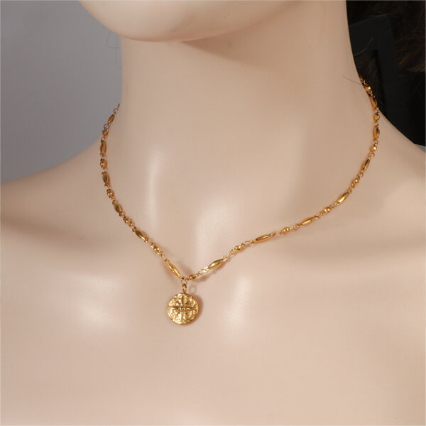 Unique Stainless Steel Vintage Gold Plated Necklace Collection