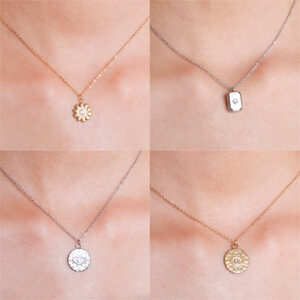 Modern Stainless Steel Pendant Necklaces for Fashion Enthusiasts