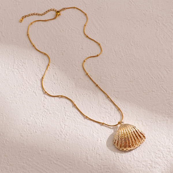 Vibrant Bohemian Gold Sea Shell Necklace Collection